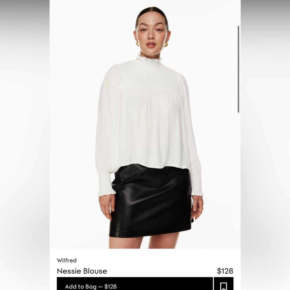 Aritzia Wilfred Nessie blouse size xxs NWT